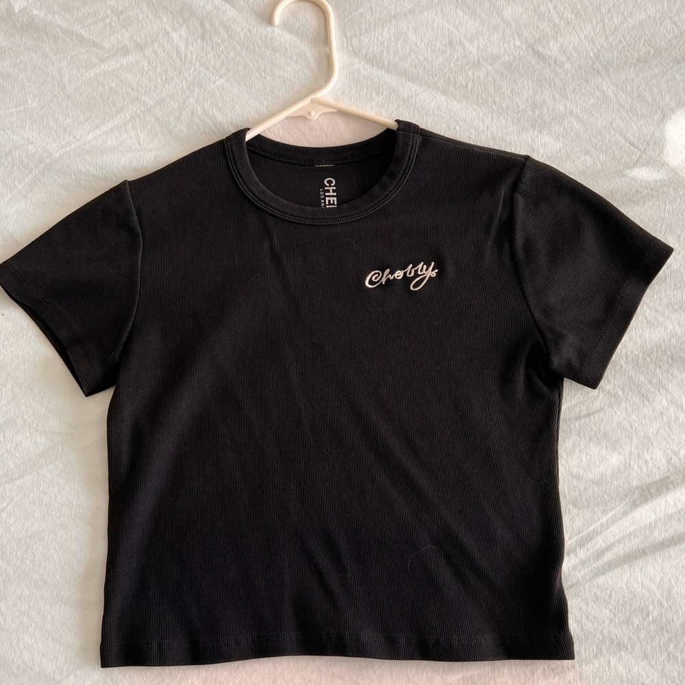 Cherry Los Angeles Black Baby Tee